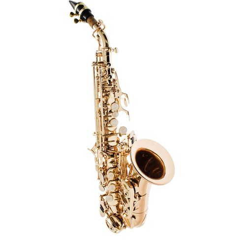 Sax Soprano Curvo Prowinds com Corpo Laqueado - PW311-L
