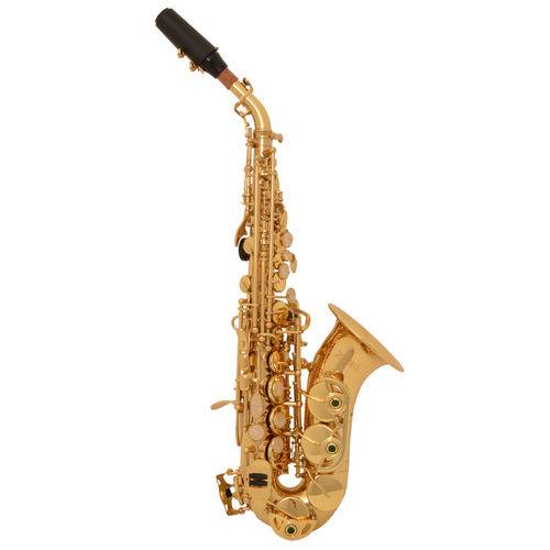 Sax Soprano Curvo Zion By Plander SC300L Laqueado