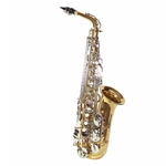 Saxofone Alto Jahnke JSAH001 Laqueado Niquelado Mi Bemol