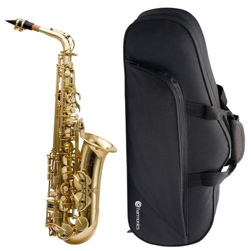 Saxofone Alto Mi Bemol (Eb) Laqueado HAS-200L + Case - Harmonics