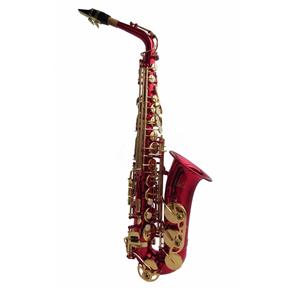 Saxofone Alto Mib Cor Vermelho Halk