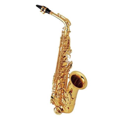 Saxofone Alto Mib Laqueado Dourado Halk Completo