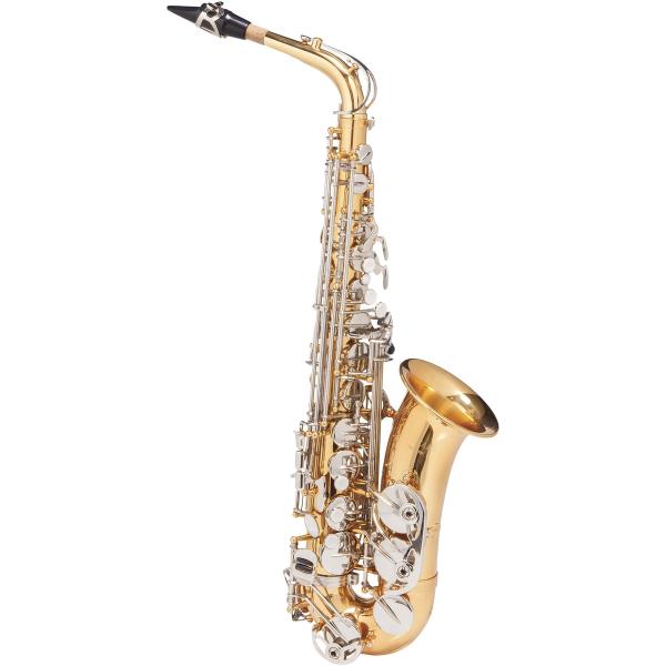 Saxofone Alto MICHAEL Dual Gold WASM49 EB Duplo Dourado e Niquelado