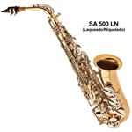 Saxofone Alto Sa500 Ln Eagle Laqueado/ Niquelado Em Mib Com Case