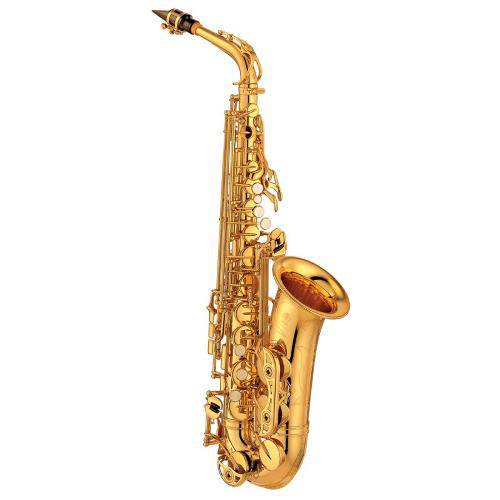 Saxofone Alto Yamaha Yas 62 Eb Laqueado Dourado com Estojo
