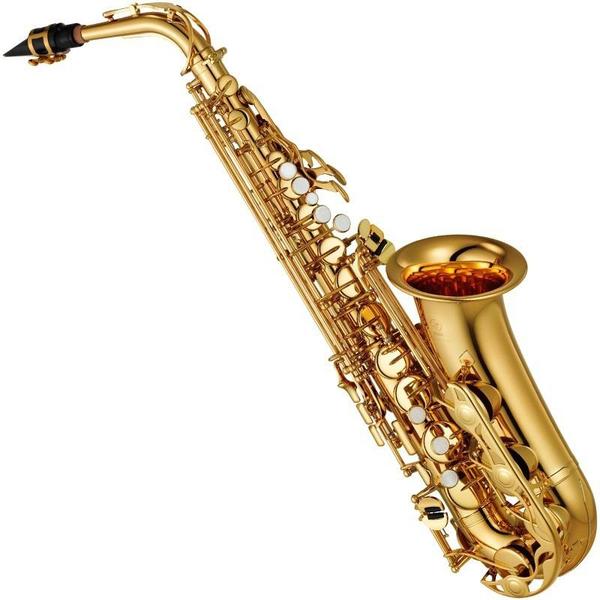 Saxofone Alto Yamaha Yas-280 Id Eb Laqueado Dourado com Case