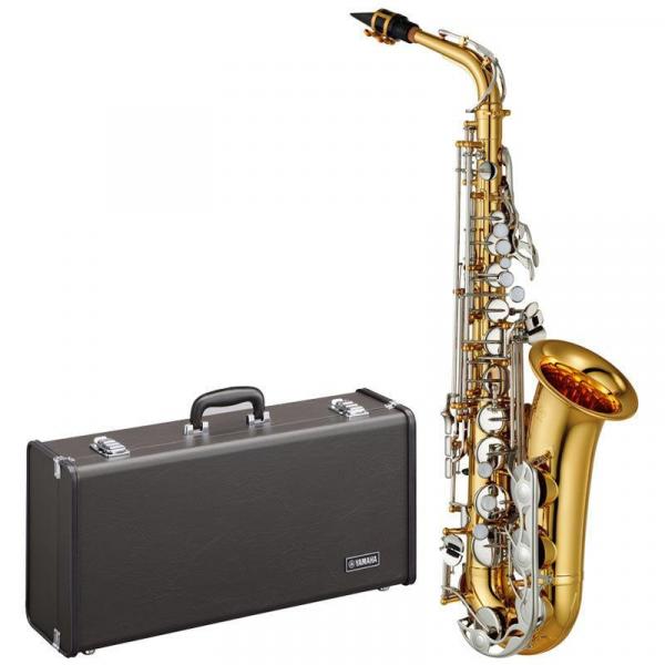 Saxofone Alto Yamaha Yas26 ID Mib Lacrado com Case Sax