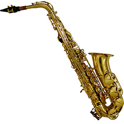 Saxofone Benson Sax Alto Eb Laqueado com Case Luxo Correia BSA1-L