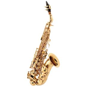 Saxofone Eagle Soprano Curvo em Sib Sp508 com Case