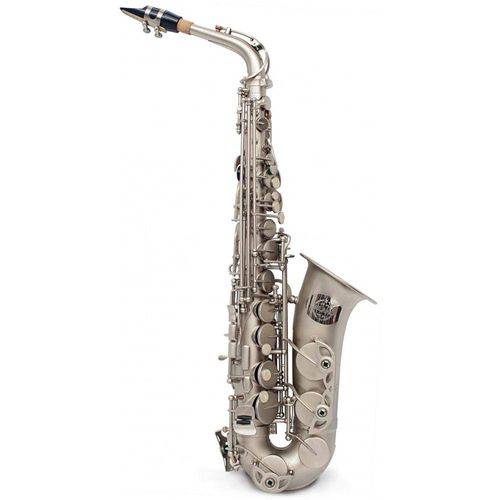 Saxofone Milano Alto Prateado Fosco Mi Bemol Eb + Estojo + Acessórios