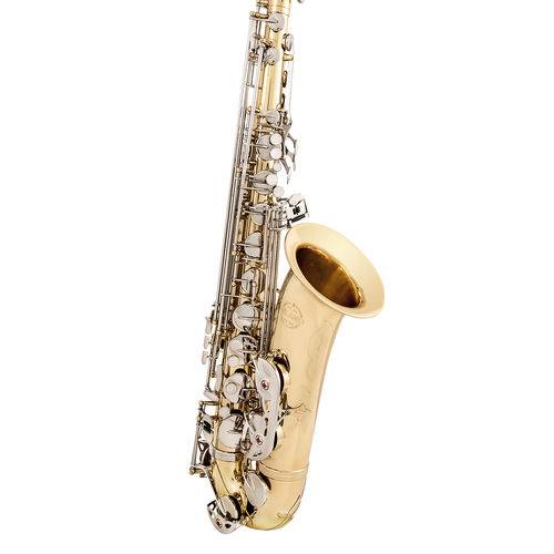 Saxofone Milano Tenor Corpo Laqueado Chaves Niqueladas Si Bemol Bb + Estojo