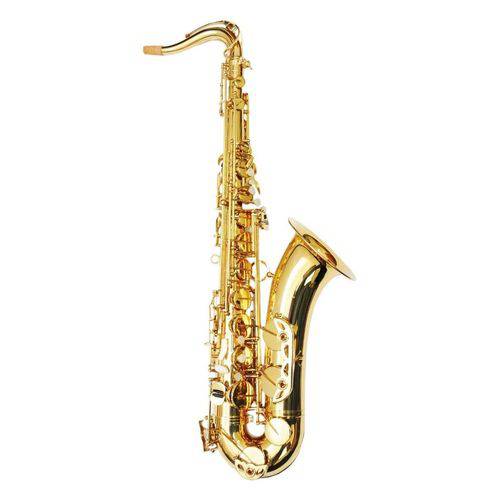 Saxofone Sax Tenor Dolphin Bb Sib Laqueado Dourado