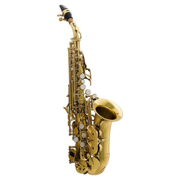 Saxofone Soprano Curvo Bb Harmonics HSSC-310GL Laqueado