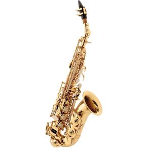 Saxofone Soprano Curvo Eagle SP508 em Sib (Bb) com Case - Laqueado