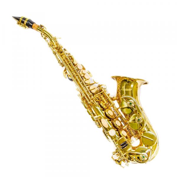 Saxofone Soprano Curvo Sib Laqueado Bssc-1L - Benson