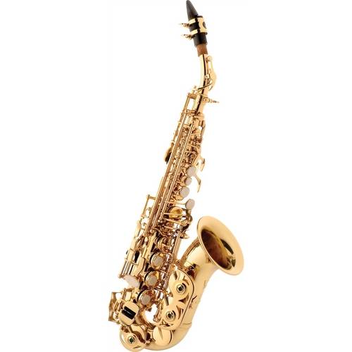 Saxofone Soprano Curvo Sp 508 Eagle Laqueado