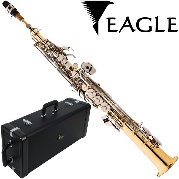Saxofone Soprano Eagle Sp 502 Ln em Sib Reto -