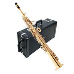 Saxofone Soprano Eagle Sp502 Laqueado em Sib C/ Estojo Luxo