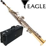 Saxofone Soprano Eagle Sp502 Ln Em Sib + Case Luxo Promoção