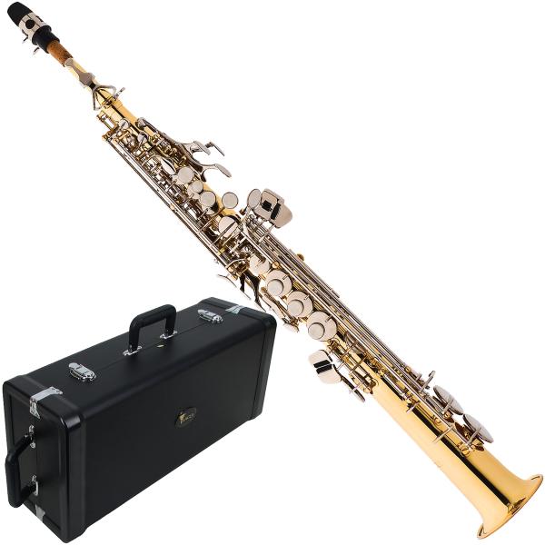 Saxofone Soprano Eagle SP502 LN em Sib + Case Luxo