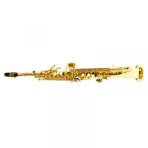 Saxofone Soprano Reto BB Benson BSSR-1L Laqueado com Case