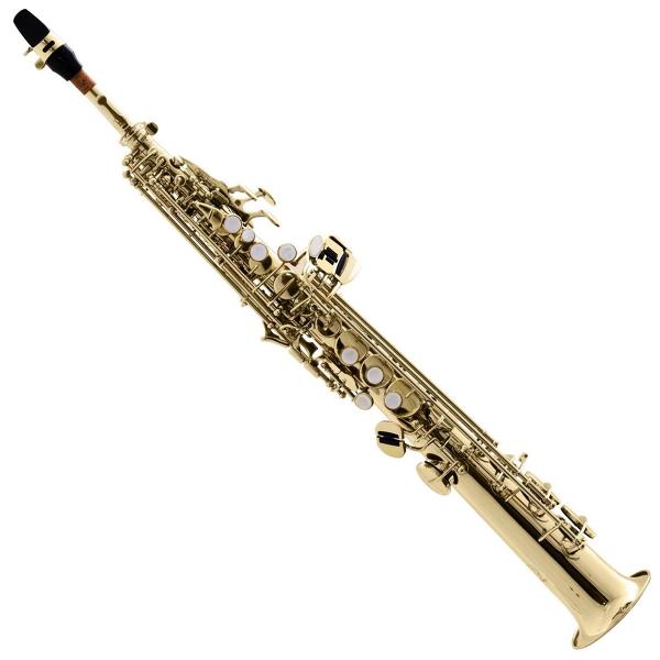 Saxofone Soprano Reto Bb Laqueado Hsst-410L Harmonics