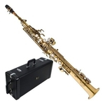 Saxofone Soprano Reto + Case Sp502vg Eagle P R O M O Ç Ã O