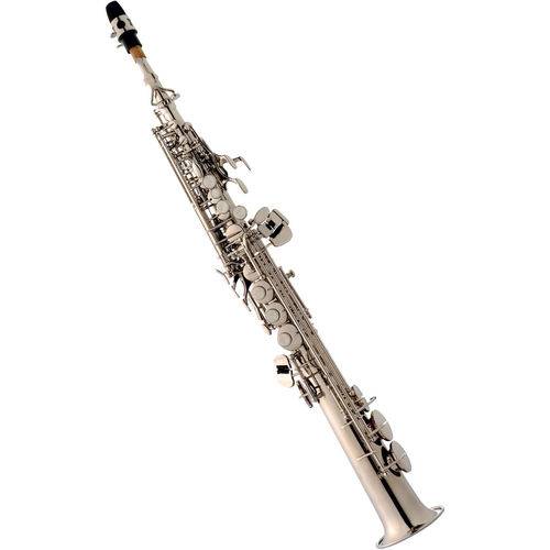 Saxofone Soprano Reto Eagle Sp 502 Niquelado + Case