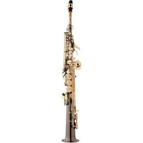 Saxofone Soprano Reto Eagle SP502BG em Sib (Bb) com Case - Preto Ônix