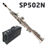 Saxofone Soprano Sib Reto Niquelado Case Luxo Sp502n Eagle