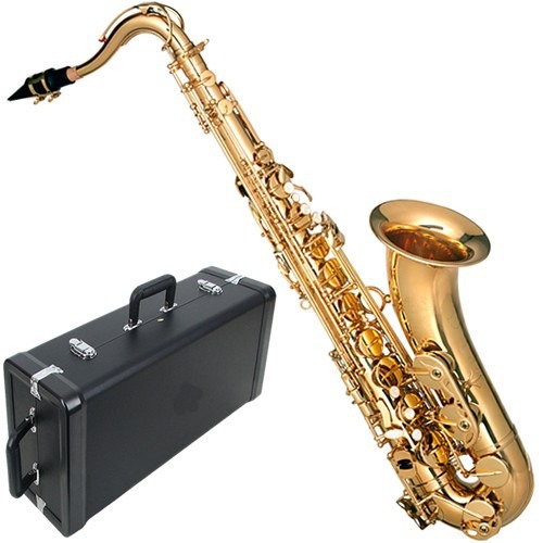 Saxofone Tenor em Sib Laqueado + Case Hst402 Glq Hofma