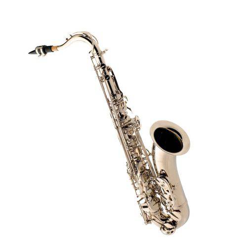 Saxofone Tenor em Sib Niquelado Eagle St503 + Estante + Palheta