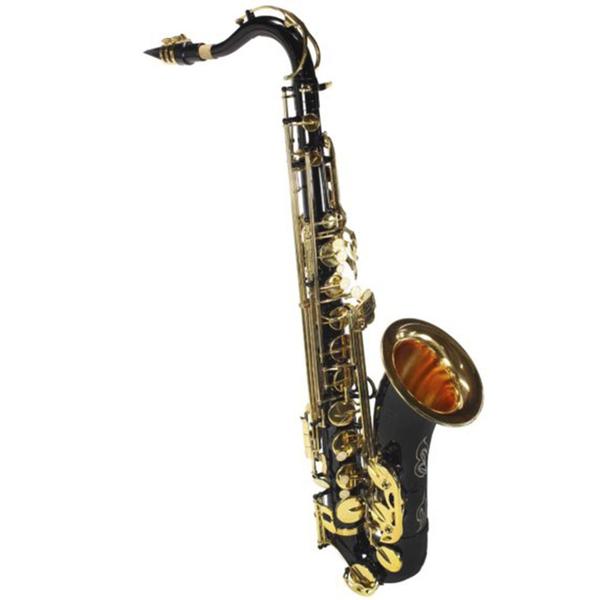 Saxofone Tenor Jahnke JSTH001 Preto Laqueado Si Bemol