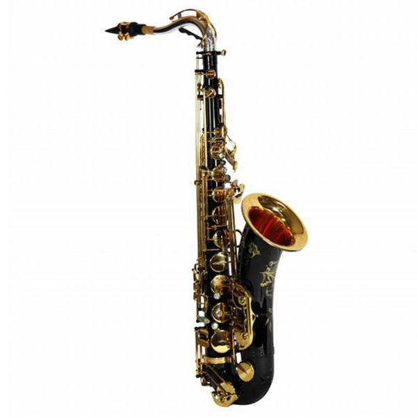 Saxofone Tenor Jahnke JSTH102 Preto Laquedo Si Bemol