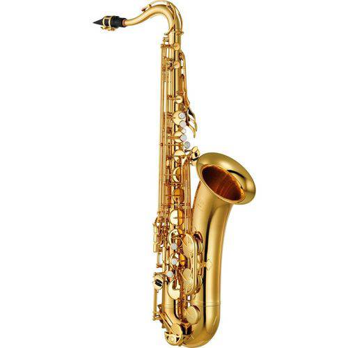 Saxofone Tenor Yamaha Yts280 Id Bb Laqueado Dourado com Case
