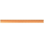Scale ruler, 30 cm triangular scale ruler Aluminum alloy engineers Architects measuring scale ruler