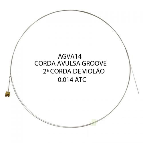 Segunda Corda Avulsa Groove P/ Violão Aço e (M) AGVA 14 0.014 - EC0019