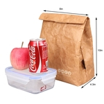 Redbey Seguro papel Kraft Dispeled Paper Bag Picnic Lunch Box Bag