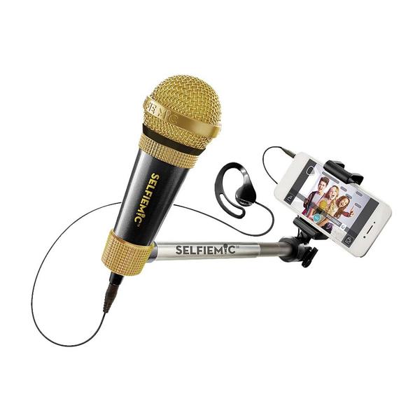 Selfie Mic Microfone para Karaokê com Pau de Selfie - Estrela