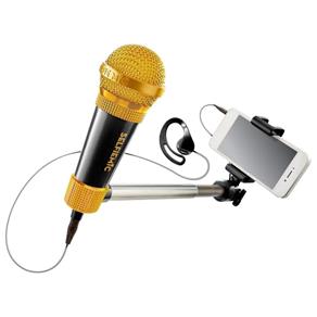 Selfie Microfone - Estrela - Preto Estrela
