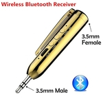 Sem fio Bluetooth Receiver 3,5 mm de áudio Bluetooth Música adaptador com microfone para Kit Car iPhone Headphone Speaker