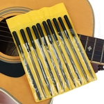 Set 10 Guitar File Fret Nut Saddle Slot Pickguard Grinding File Luthier Tool