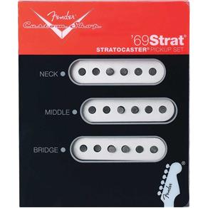 Set de Captadores para Guitarra Custom `69S Strat Branco Fender
