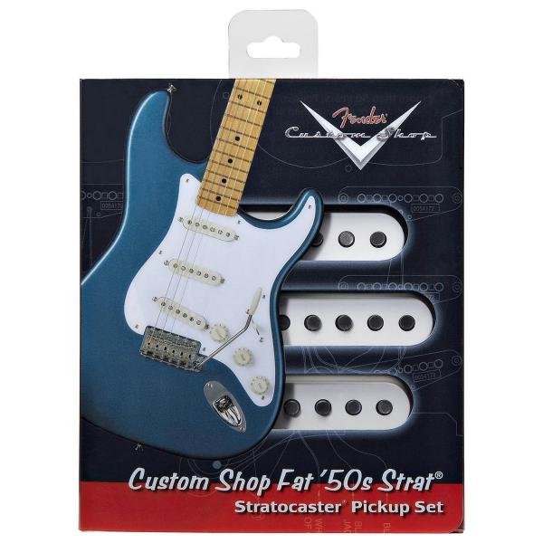 Set de Captadores para Guitarra Fat 50 Strat Branco Fender