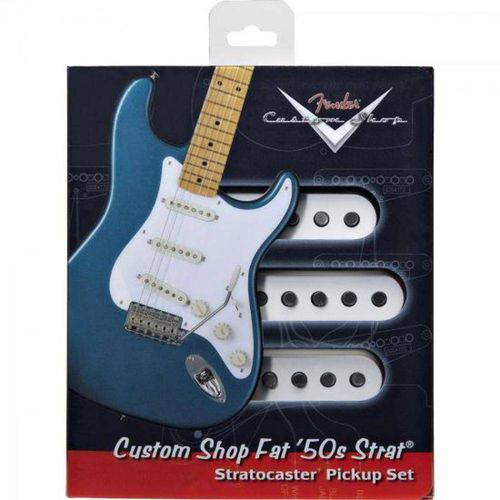 Set de Captadores para Guitarra Fat `50s Strat Branco Fender