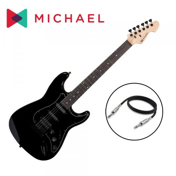 SHOW ROOM Guitarra Strato HSS GM237N MBA Metallic All Black - Michael