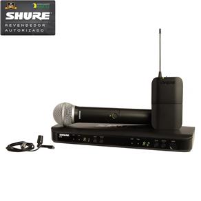 Shure BLX-1288BR/CVL M15 Sistema de Microfone Sem Fio Mão e Lapela