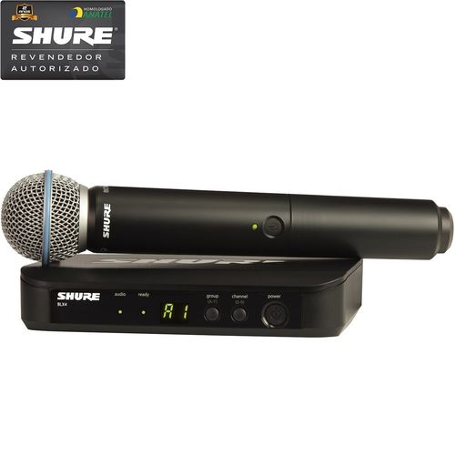 Blx24br/b58 M15 Shure - Sistema de Microfone Sem Fio