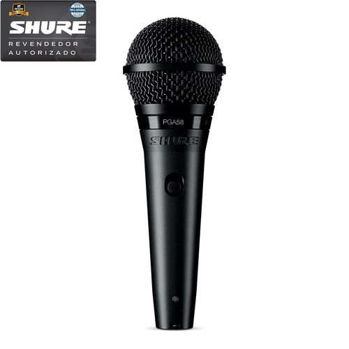 Shure PGA-58 QTR Microfone Vocal Dinâmico Cardióide