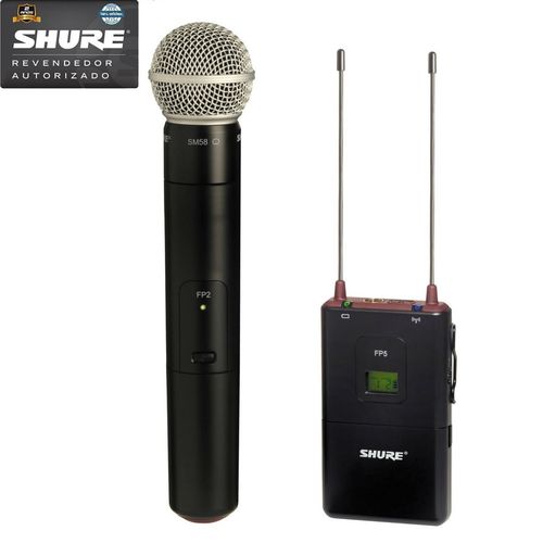 Shure FP-25/SM-58 J3 Sistema de Microfone de Mão Sem Fio
